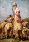 Anna Chamberlain Freeland Shepherdess USA oil painting reproduction